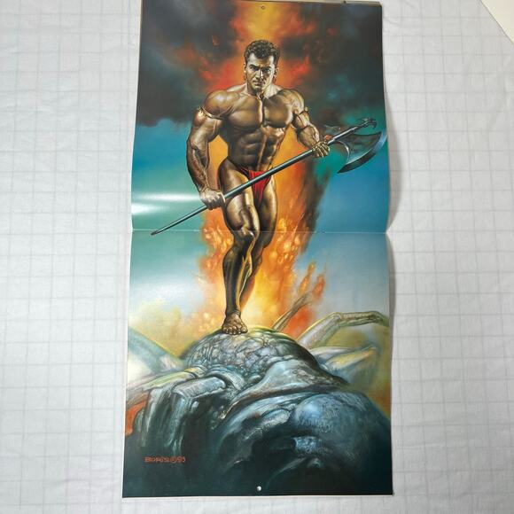 Vintage 1994 Boris Vallejo Mythology Calendar Unused same dates again in 2033 - Picture 11 of 16